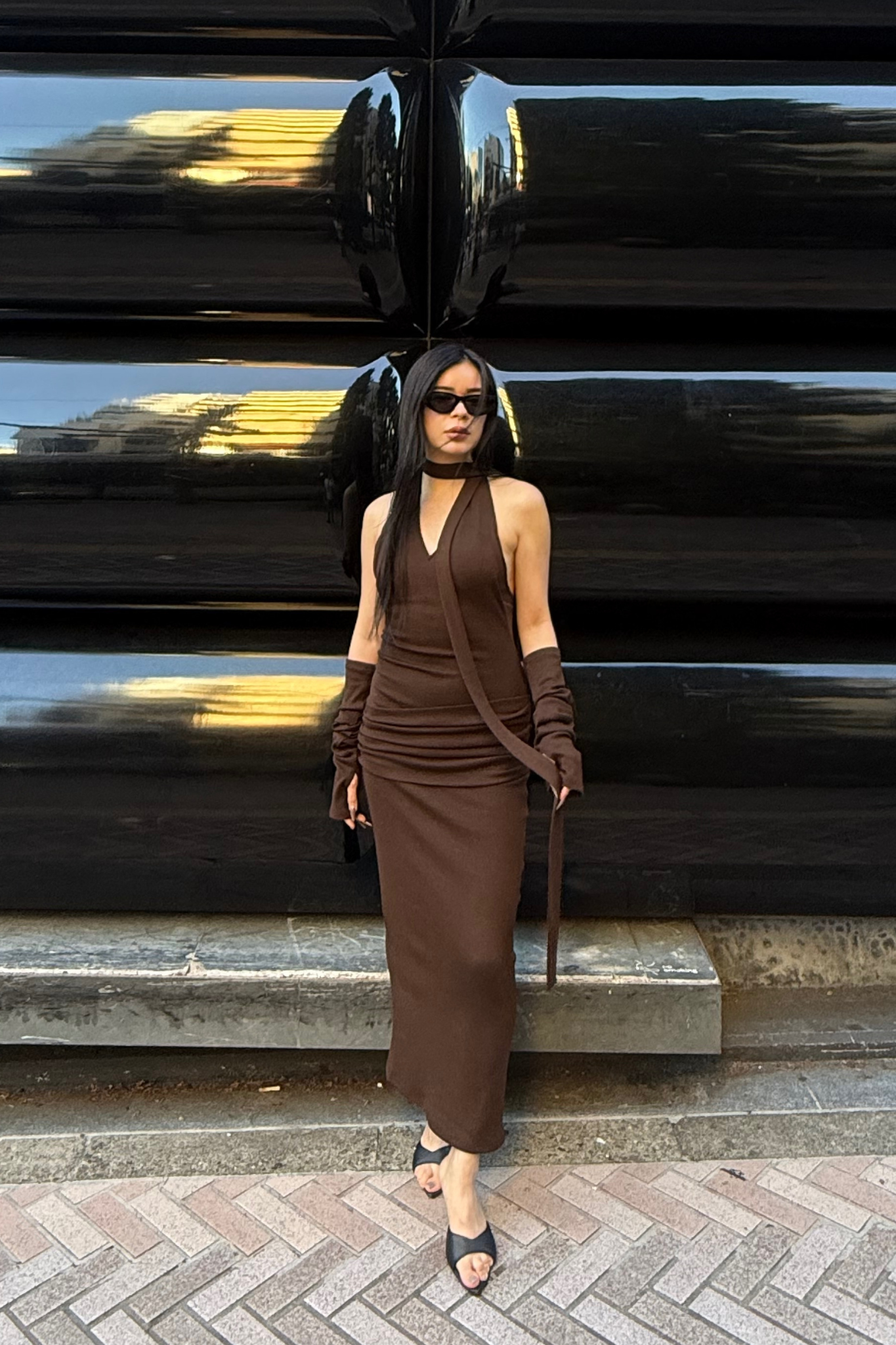 VENUS ARM KNIT DRESS