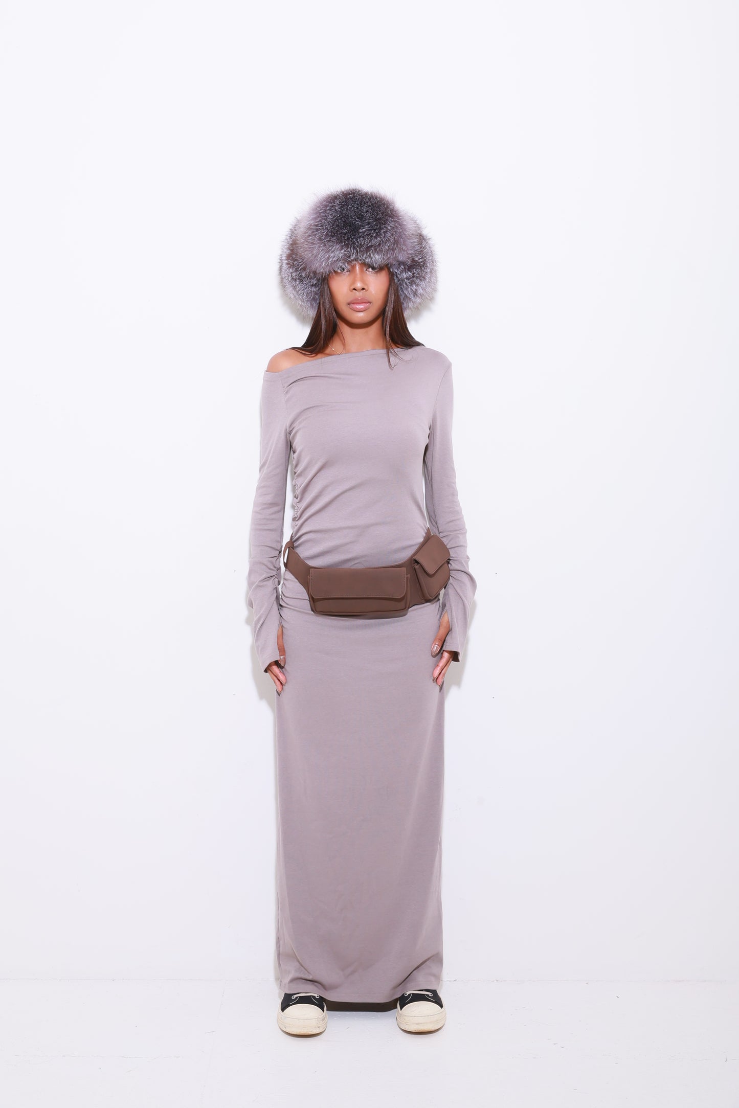 ONE SHOULDER GATHER O/P