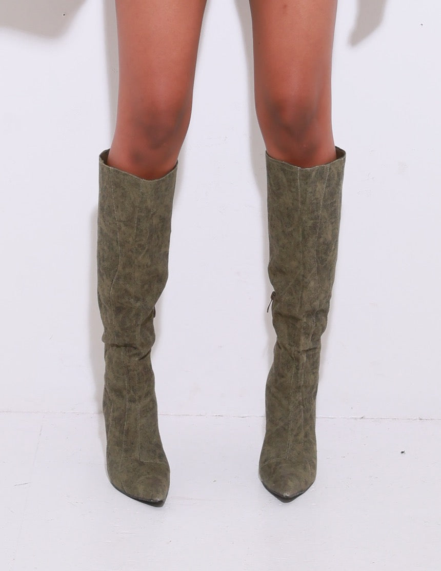 MARBLE POINTED BOOTS