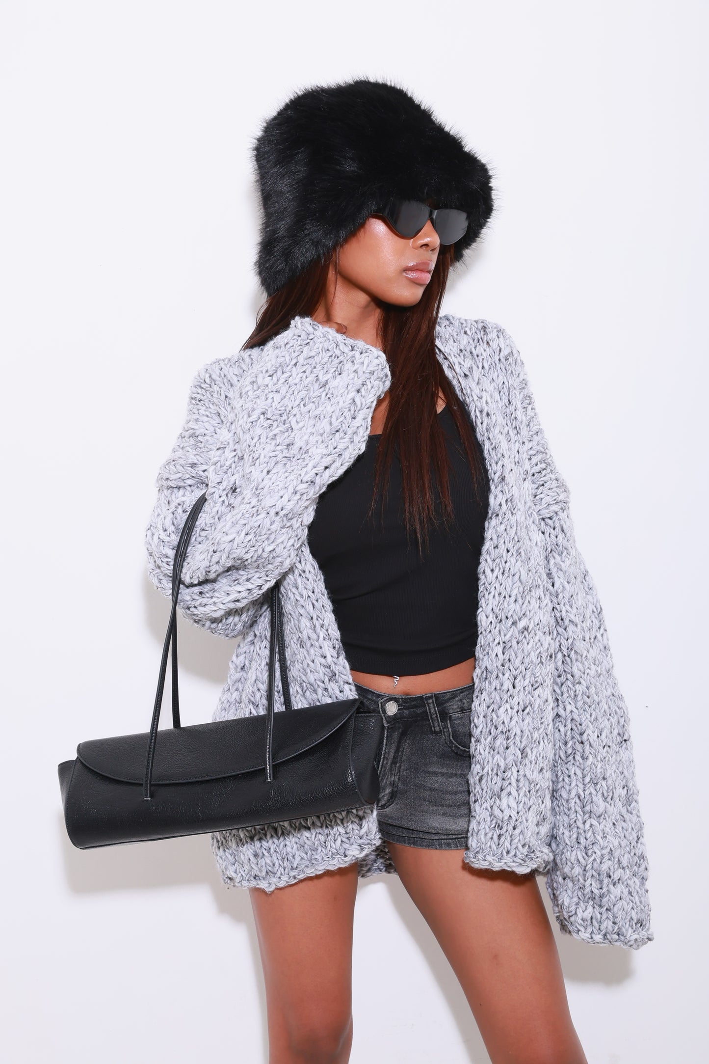 LEATHER LONG BOAT BAG