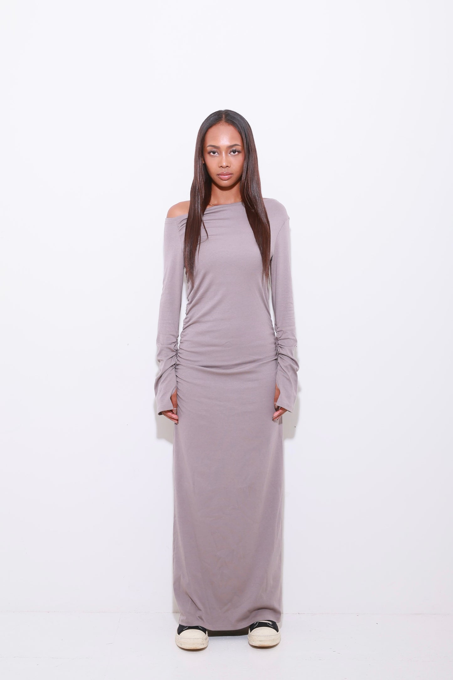 ONE SHOULDER GATHER O/P