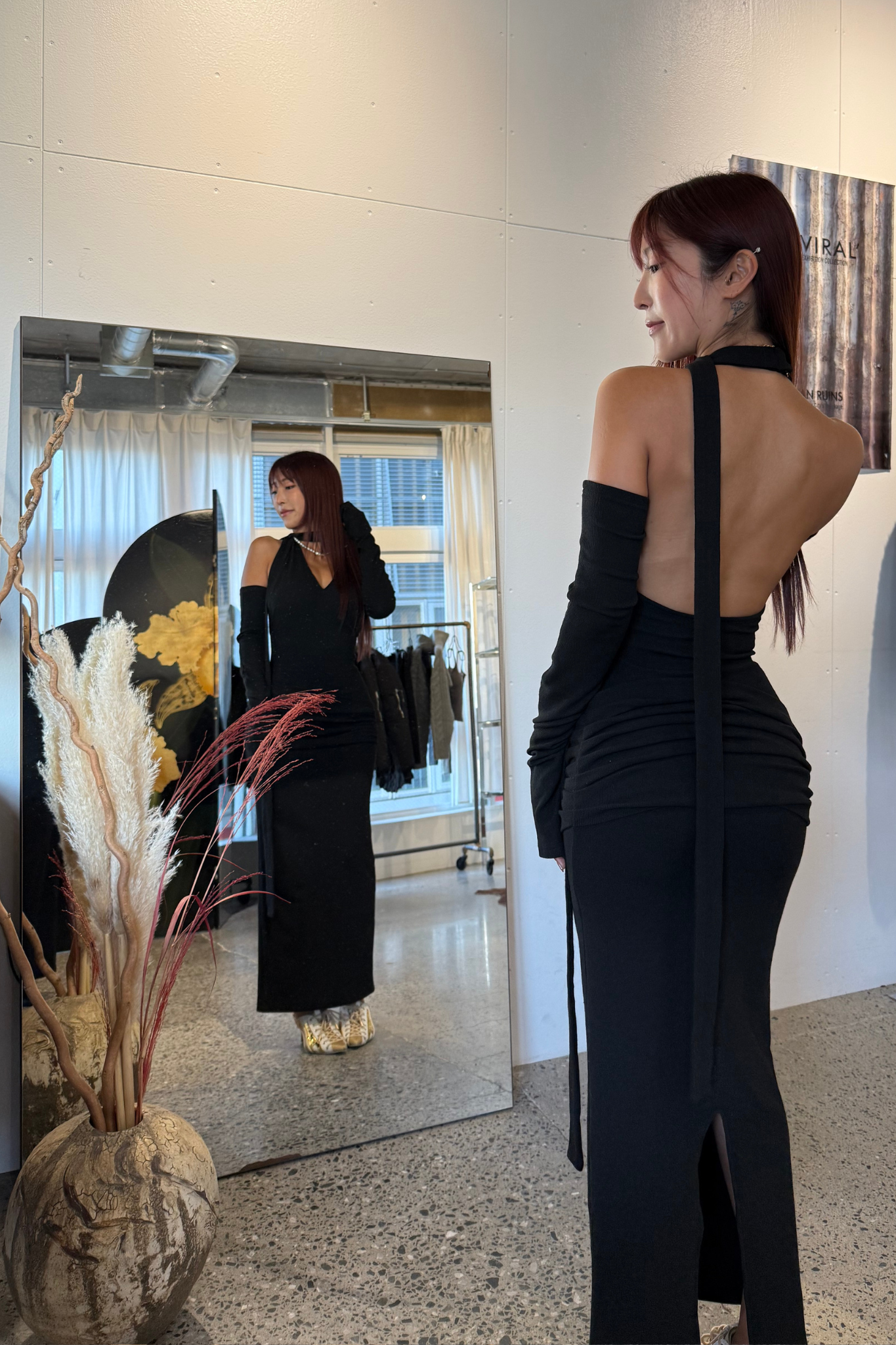 【12/19 20:00発売】VENUS ARM KNIT DRESS