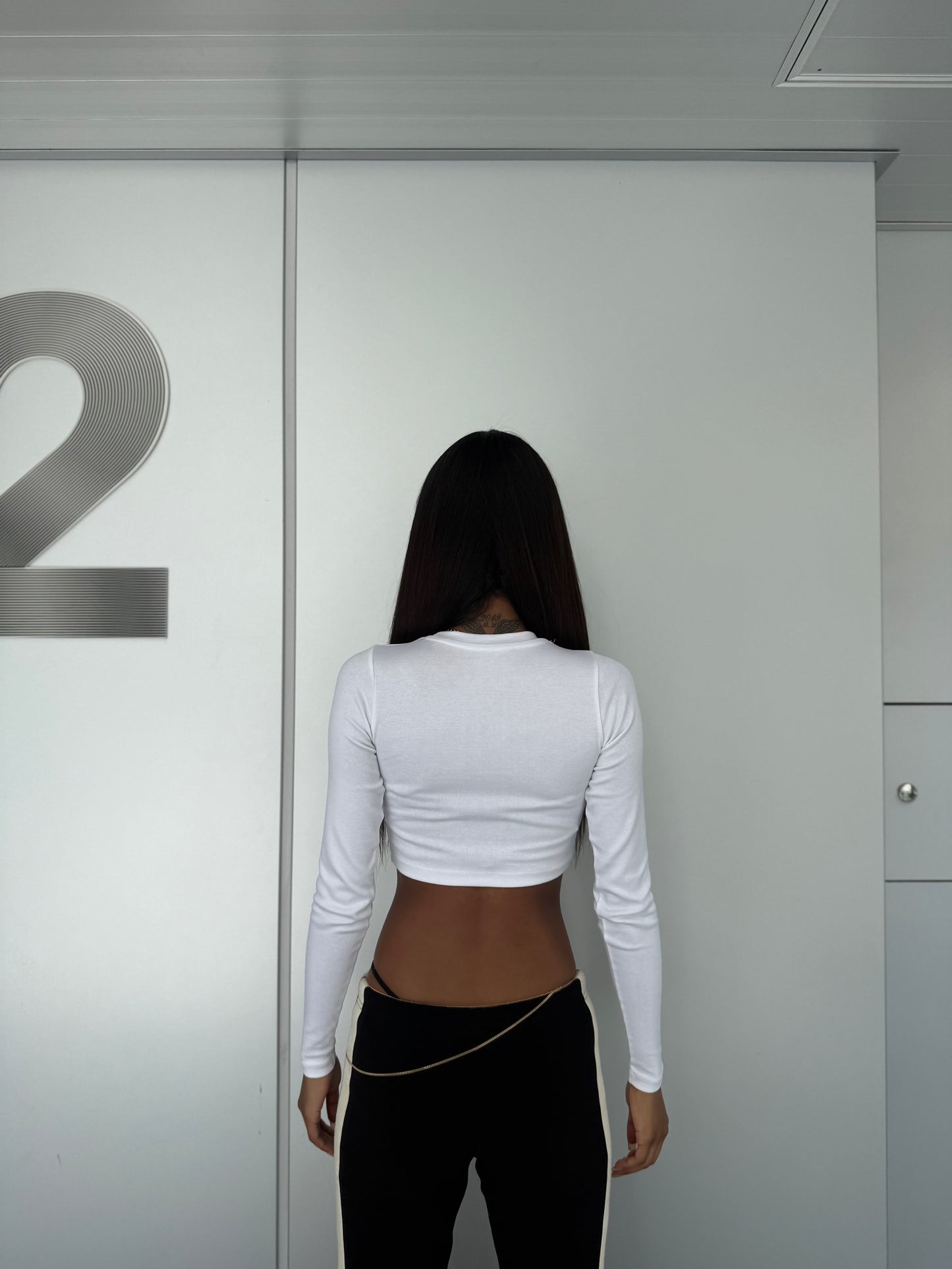 CROPPED LONG SLEEVE T/S