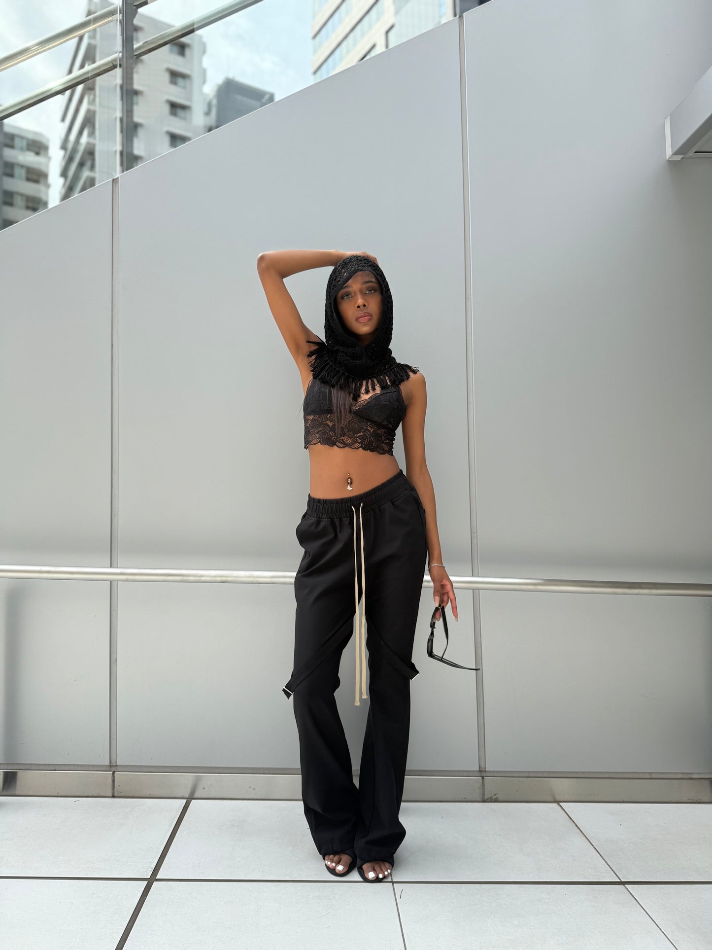 BACK GATHER LACE Bustier