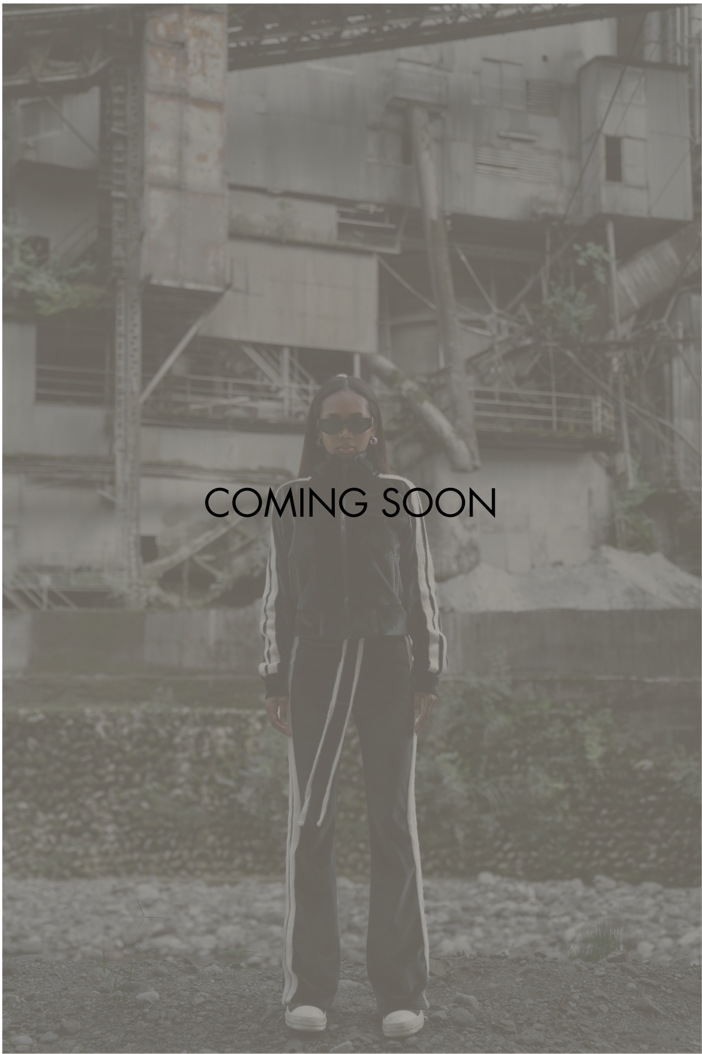 【LADYS】BOLD LINE TRACK VELOUR SETUP