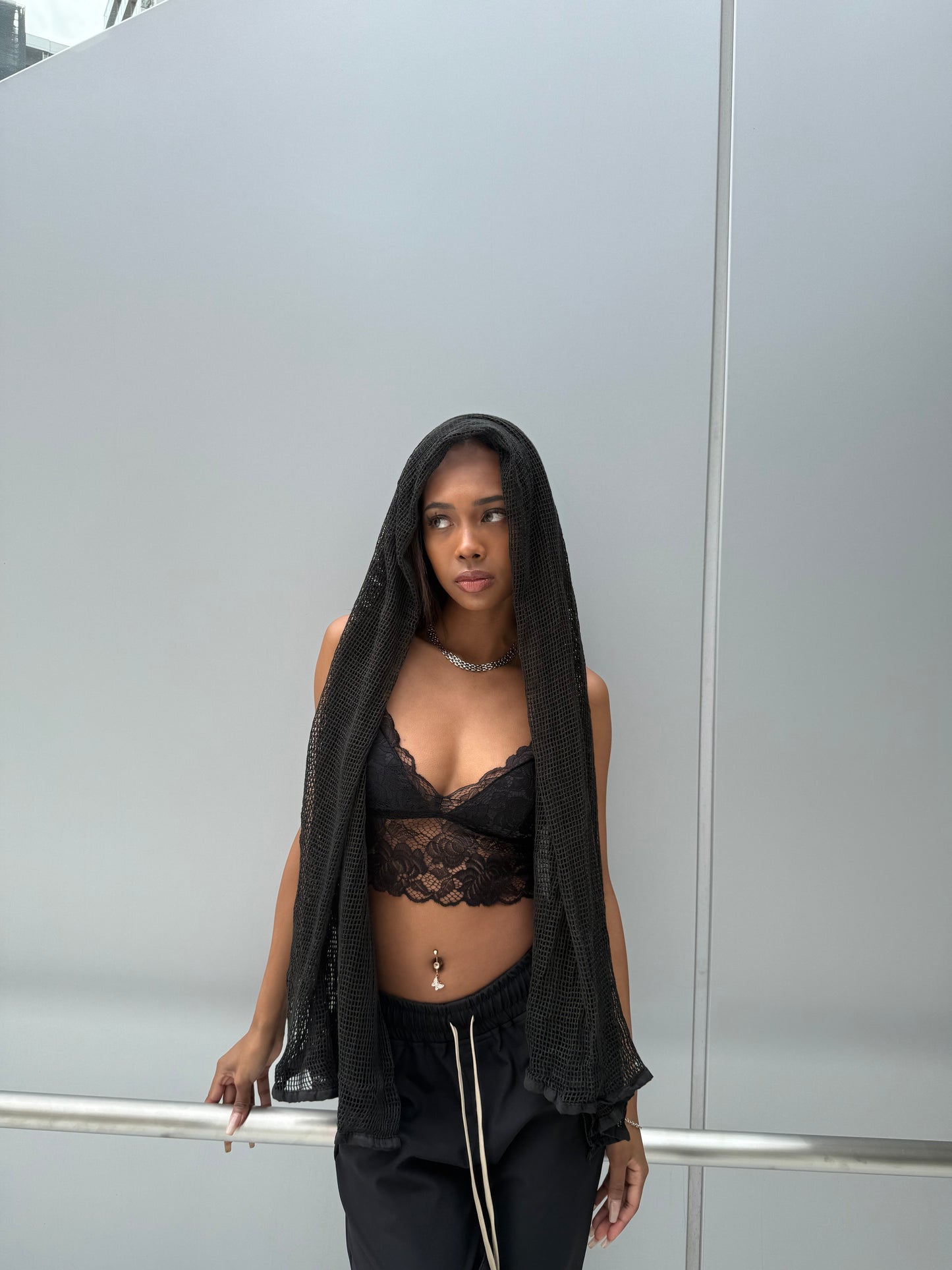 BACK GATHER LACE Bustier