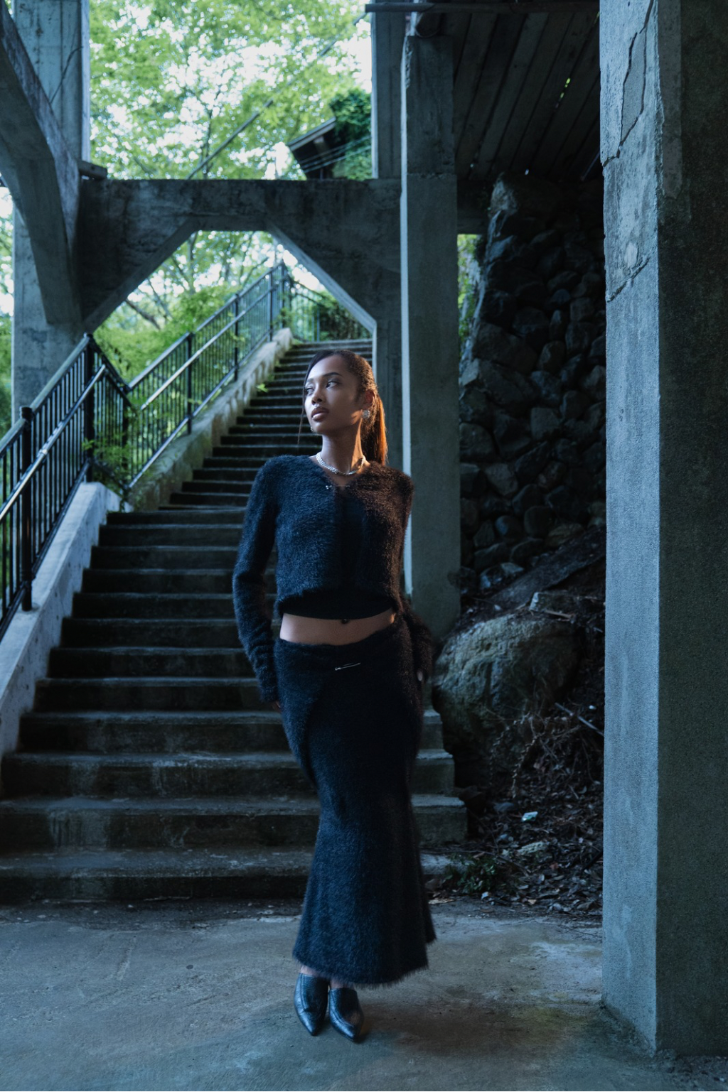 SHAGGY KNIT MERMAID S/K