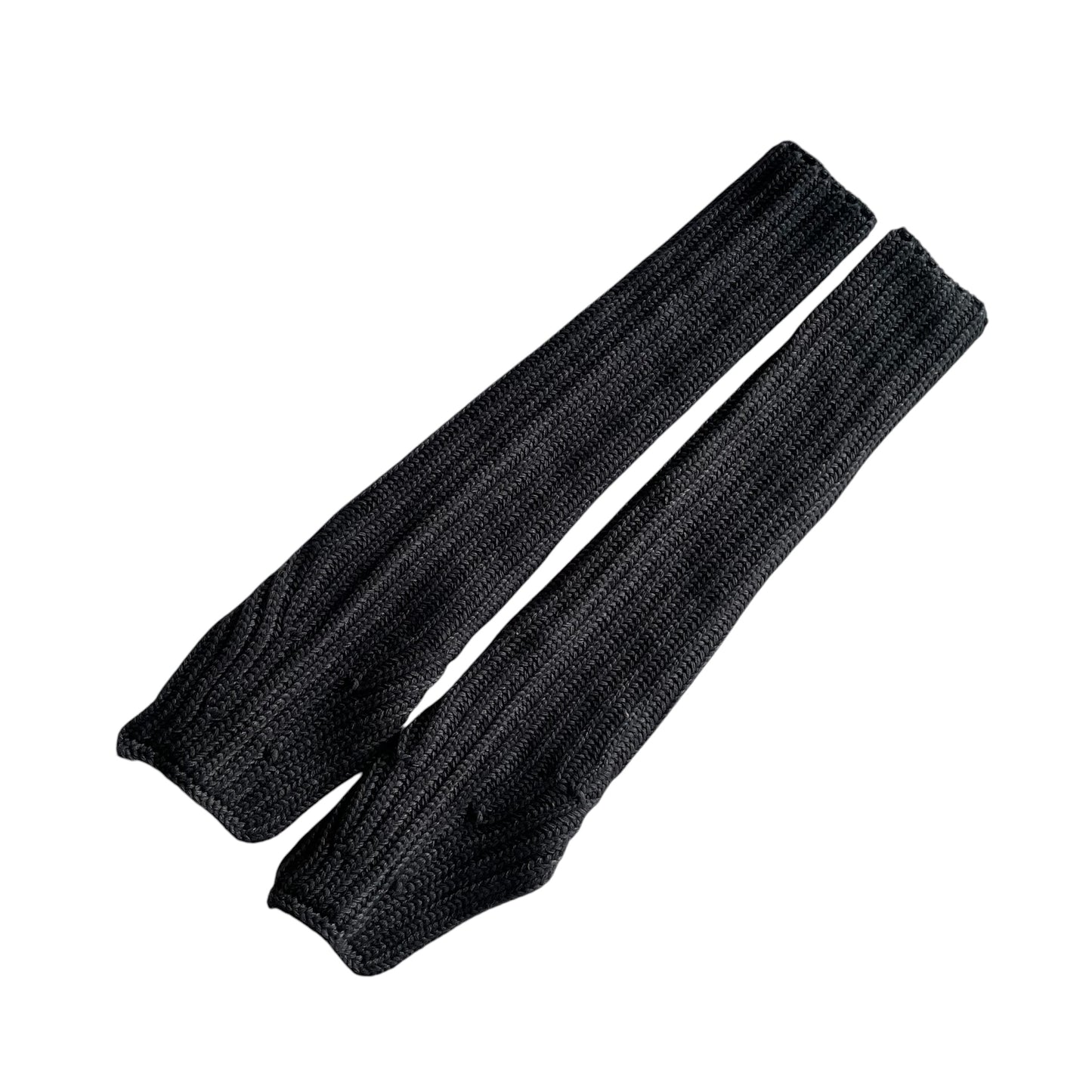 WAVY KNIT ARM WARMERS