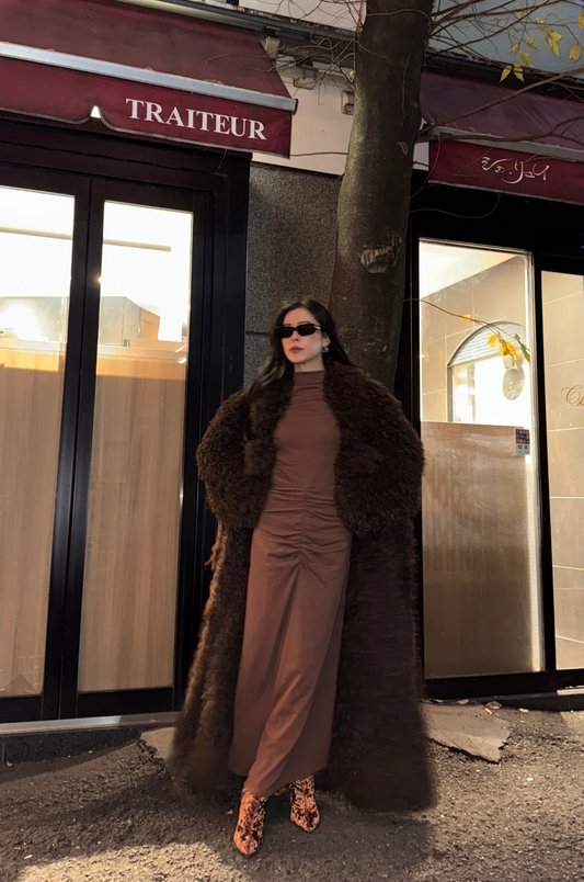 【12/19 20:00発売】FRONT DRAPE DRESS