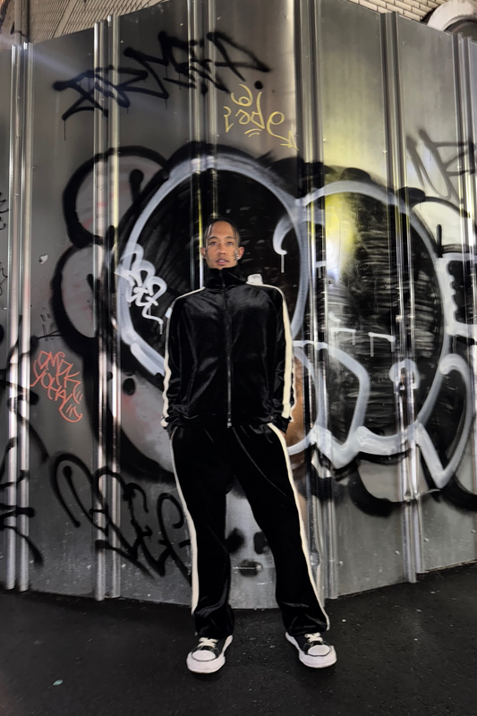 BOLD LINE TRACK VELOUR SETUP/MEN