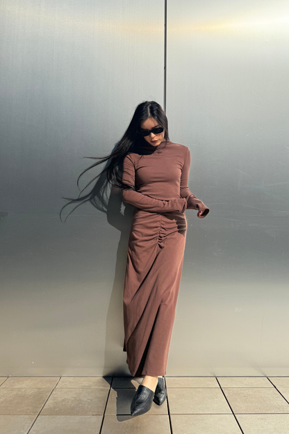 【12/19 20:00発売】FRONT DRAPE DRESS