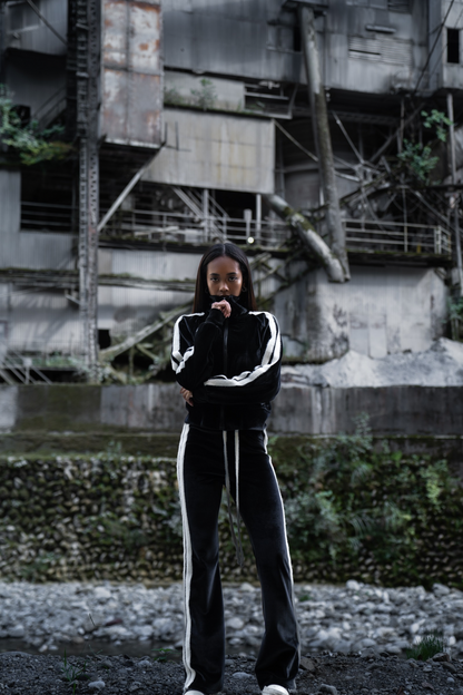 【MEN】BOLD LINE TRACK VELOUR SETUP