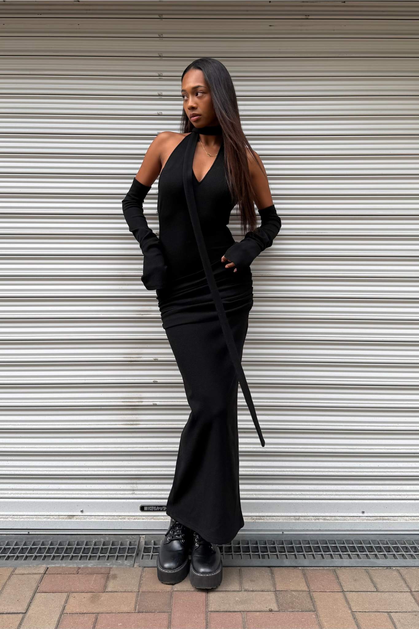 VENUS ARM KNIT DRESS