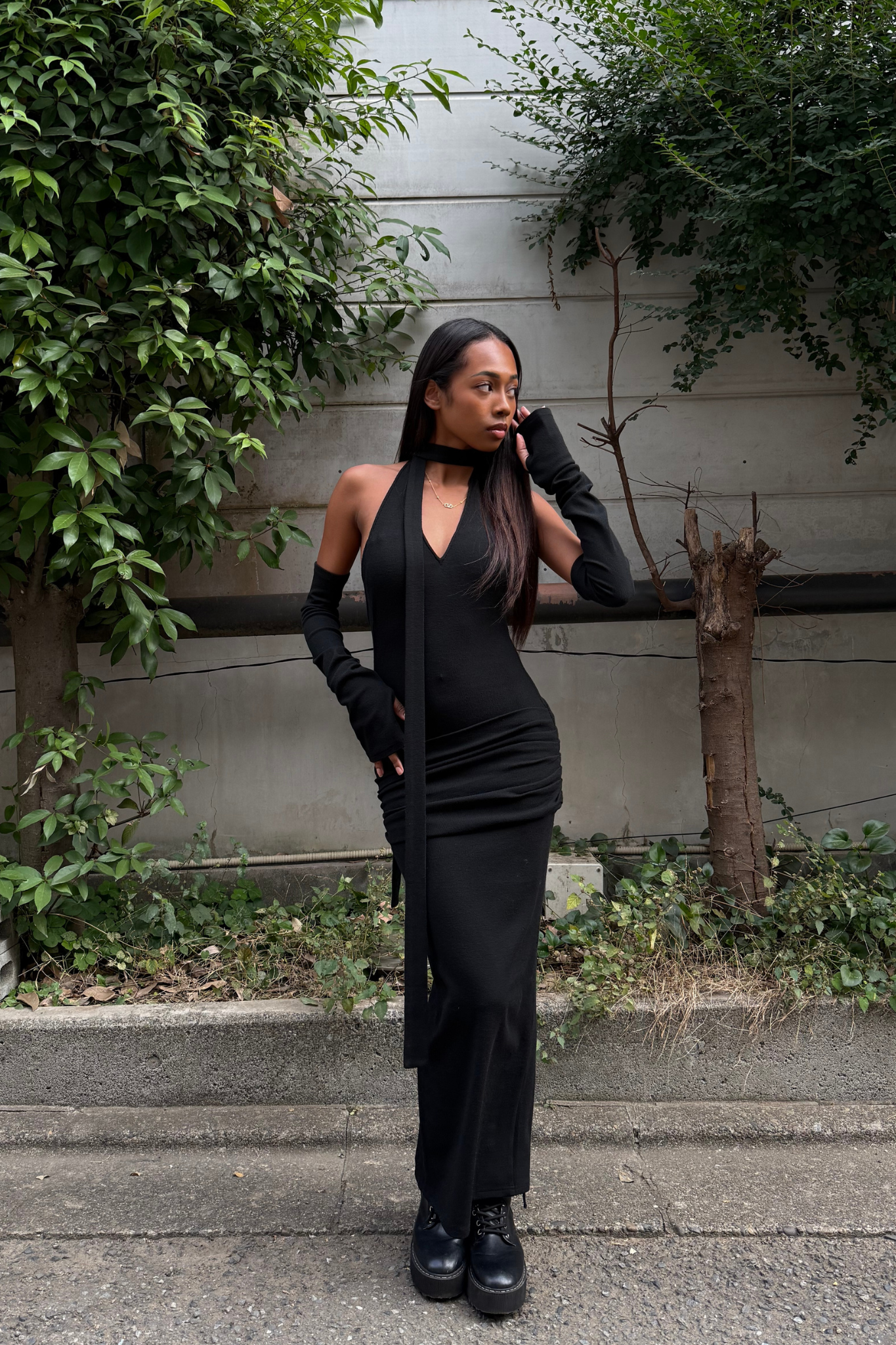 【12/19 20:00発売】VENUS ARM KNIT DRESS