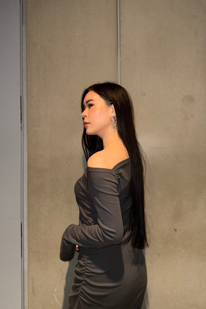 ONE SHOULDER GATHER O/P