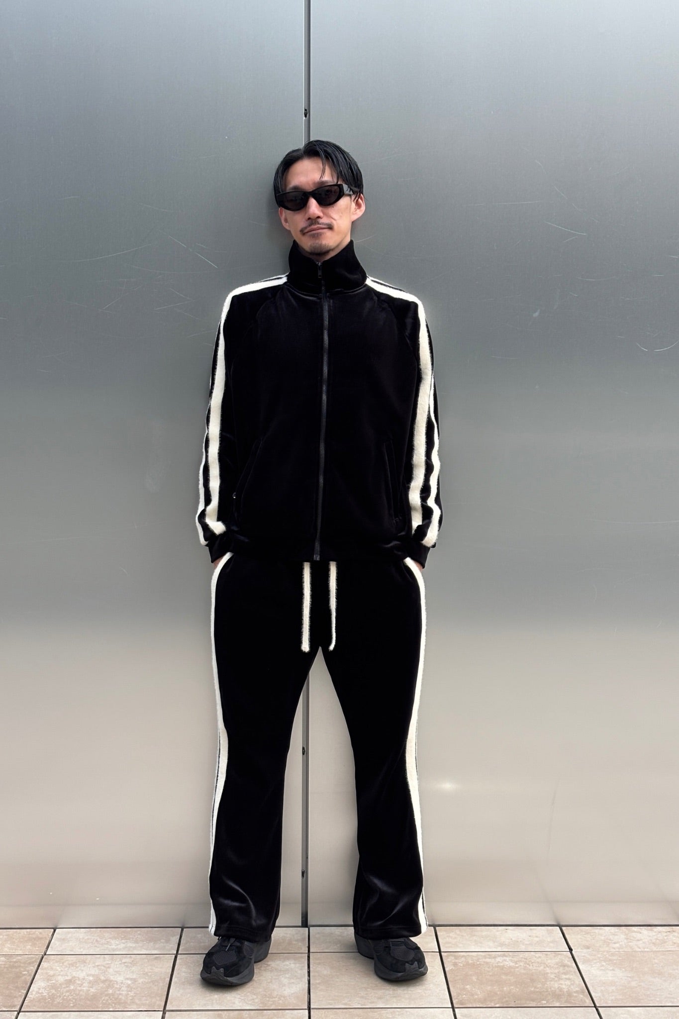 BOLD LINE TRACK VELOUR SETUP/MEN