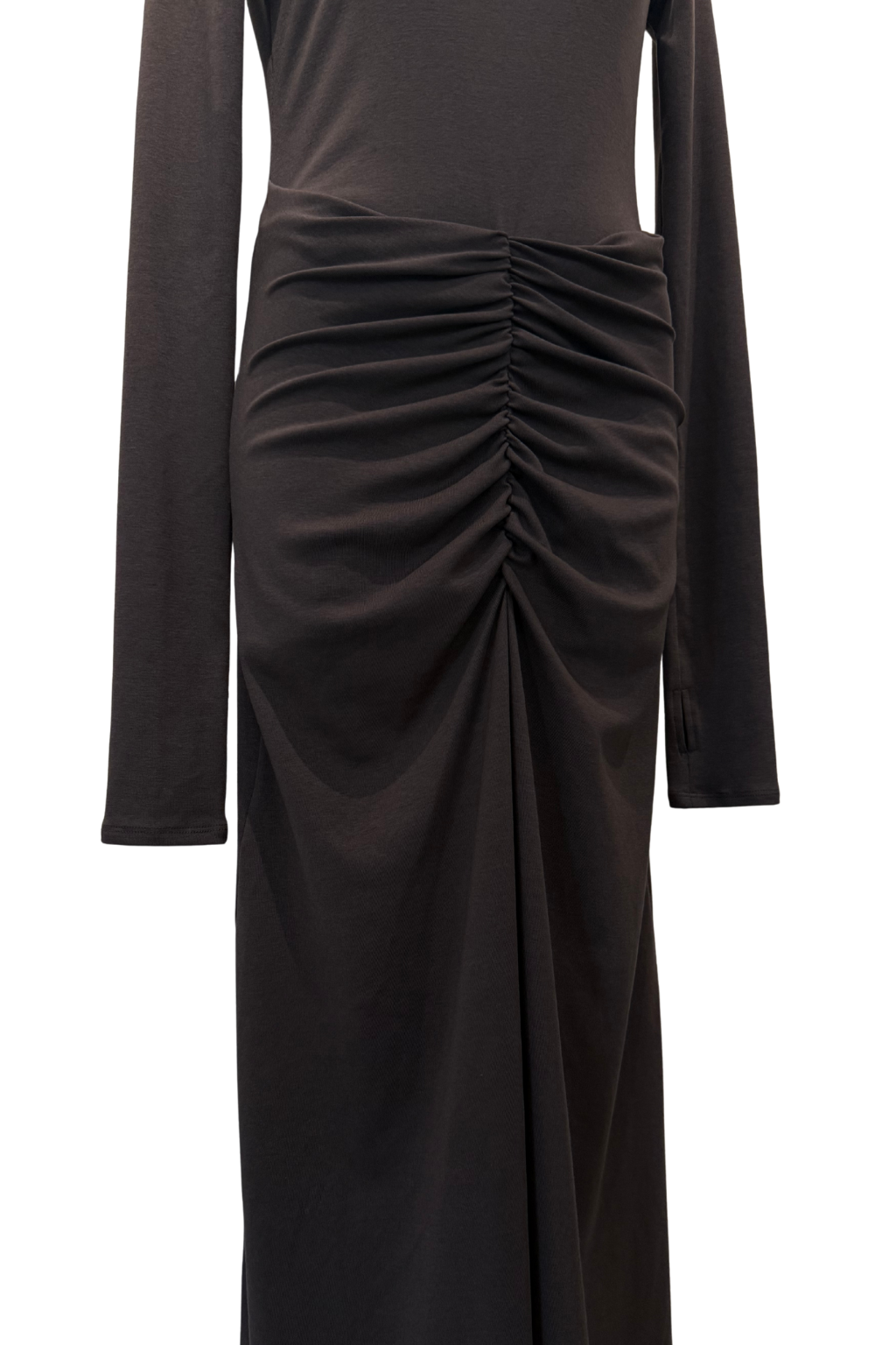 FRONT DRAPE DRESS