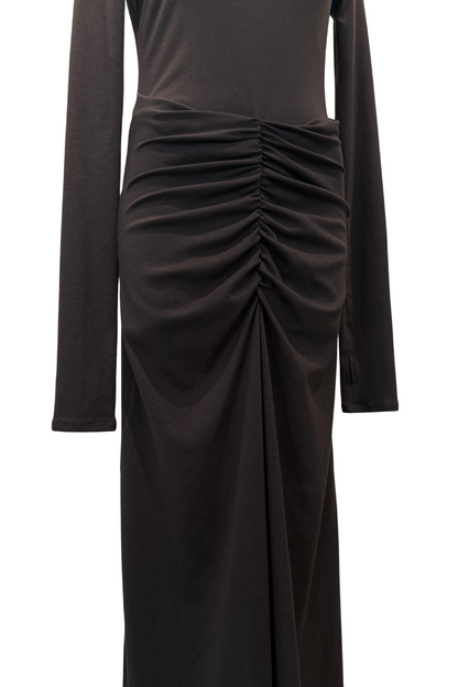 FRONT DRAPE DRESS