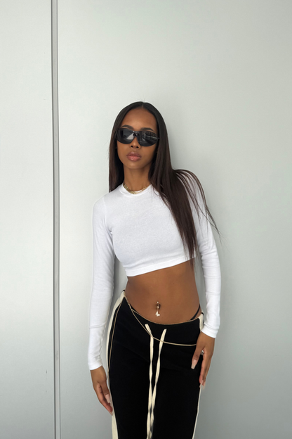 CROPPED LONG SLEEVE T/S
